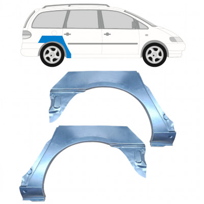 Sidovägg hjulhuskant för Volkswagen Sharan 2000-2010 / Vänster+Höger / Set 9219