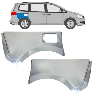 Sidovägg hjulhuskant för Volkswagen Sharan 2010-2022 / Vänster+Höger / Set 14599