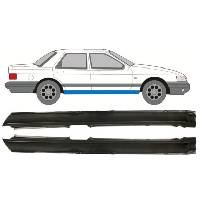 Tröskelplåt för Ford Sierra 1982-1993 / Vänster+Höger / Set 9774