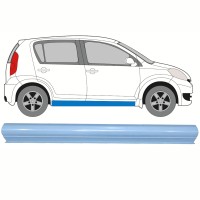 Nedre tröskelplåt reparationspanel för Daihatsu Sirion 2005-2010 / Vänster = Höger (symmetrisk) 17266