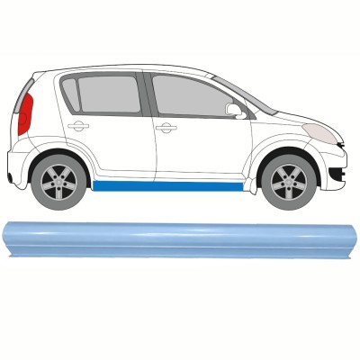 Nedre tröskelplåt reparationspanel för Daihatsu Sirion 2005-2010 / Vänster = Höger (symmetrisk) 17266