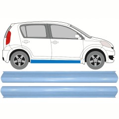 Nedre tröskelplåt reparationspanel för Daihatsu Sirion 2005-2010 / Vänster+Höger / Set 17267
