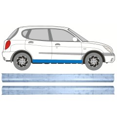 Tröskelplåt reparationspanel för Daihatsu Sirion 1998-2005 / Vänster+Höger / Set 12456