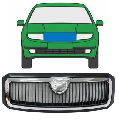Grill för Skoda Fabia I 1999-2004 7525