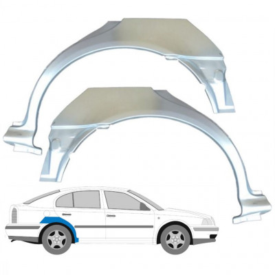 Sidovägg hjulhuskant för Skoda Octavia 1996-2010 / Vänster+Höger / Set 9461