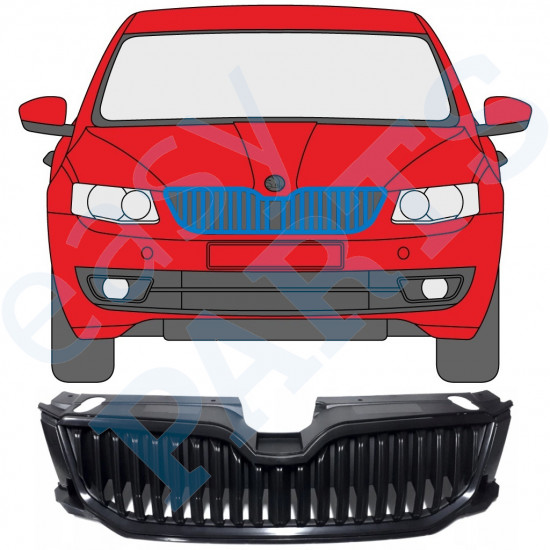 Grill för Skoda Octavia 2013-2017 9353