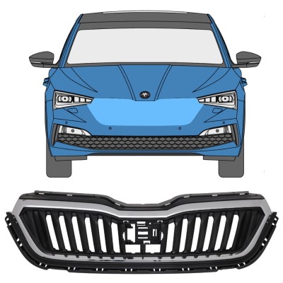 Grill för Skoda Scala 2019- 17229
