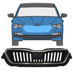 Grill för Skoda Scala 2019- / Set 11546