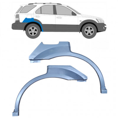 Sidovägg hjulhuskant för Kia Sorento 2002-2009 / Vänster+Höger / Set 10012