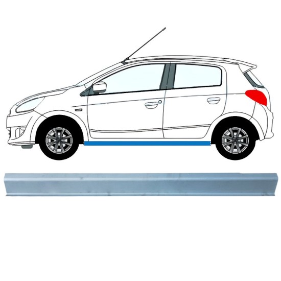 Nedre tröskelplåt reparationspanel för Mitsubishi Space Star 2013-2024 / Vänster 16843
