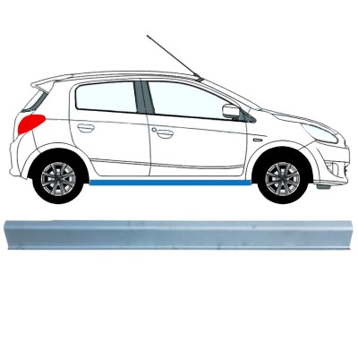Nedre tröskelplåt reparationspanel för Mitsubishi Space Star 2013-2024 / Höger 16842