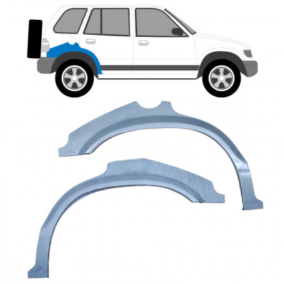 Sidovägg hjulhuskant för Kia Sportage 1994-2002 / Vänster+Höger / Set 10507