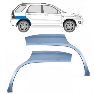 Sidovägg hjulhuskant för Kia Sportage 2004-2010 / Vänster+Höger / Set 9225