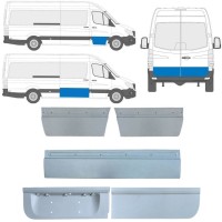 Yttre dörr reparationspanel för Mercedes Sprinter 2006-2018 / Vänster+Höger / Set 11317