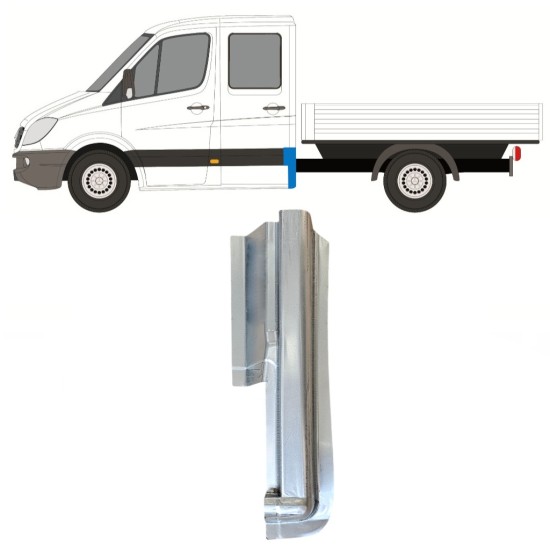 Bak hörn reparationspanel för Mercedes Sprinter 2006-2018 / Höger 14978