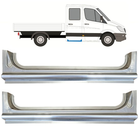 Bak tröskel reparationspanel för Mercedes Sprinter 2006-2018 / Vänster+Höger / Set 15068 Bak tröskel reparationspanel för Mercedes Sprinter 2006-2018 / Vänster+Höger / Set 15068