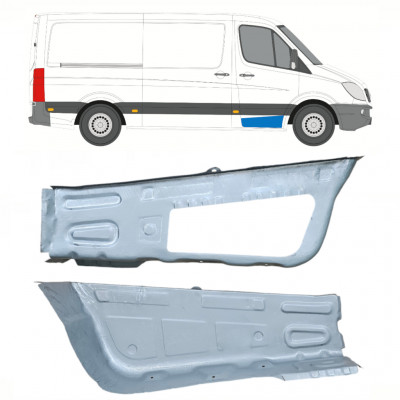 Fram steg reparationspanel för Mercedes Sprinter 2006 - / Vänster+Höger / Set 10208