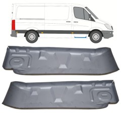 Reparationsplåt insteg vänster/höger för Mercedes Sprinter 2006-2018 / Vänster+Höger / Set 15074