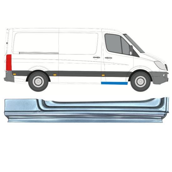 Reparationspanel för dörrtröskel för Mercedes Sprinter 2006-2018 / Höger 17269