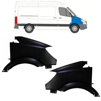 Fram skärm för Mercedes Sprinter 2006-2013 / Vänster+Höger / Set 10626