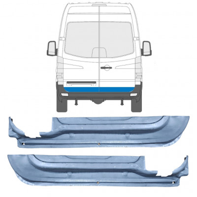 Reparationspanel för bakdörr för Mercedes Sprinter 2006- / Vänster+Höger / Set 9555