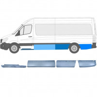 Reparationspanel set för Mercedes Sprinter 2006-  / LWB / Vänster /  12427