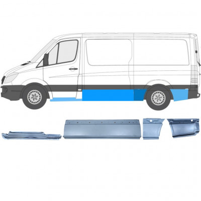 Reparationspanel set för Mercedes Sprinter 2006-  / MWB / Vänster /  12425