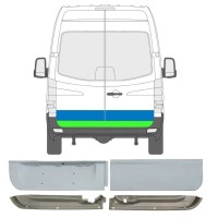 Reparationspanel för bakdörr för Mercedes Sprinter 2006-2018 / Vänster+Höger / Set 6050