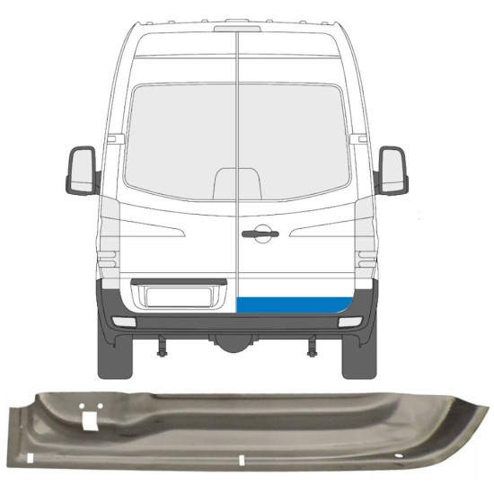 Reparationspanel för bakdörr för Mercedes Sprinter 2006-2018 / Höger 5681