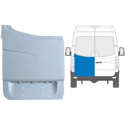 Hög bakdörr reparationspanel för Volkswagen Crafter 2005-2017 / Vänster 13506