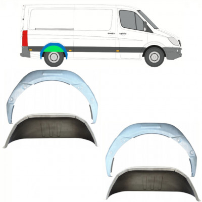 Hjulhus reparationsplåt för Mercedes Sprinter 2006- / Set 11969