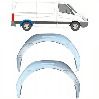 Hjulhus reparationsplåt för Mercedes Sprinter 2006-2018 / Vänster+Höger / Set 10114