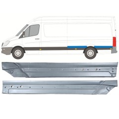 Sidovägg hjulhuskant för Mercedes Sprinter 2006-2018 / Vänster / Set 12058
