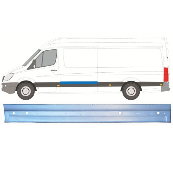 Reparation av sidopanel för Volkswagen Crafter 2005-2017 / Vänster 16136