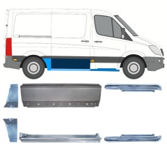 Reparationspanel set för Mercedes Sprinter 2006-2018 / Vänster+Höger / 15589