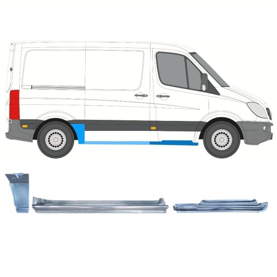 Reparationspanel set för Volkswagen Crafter 2005-2017 / Höger 15604