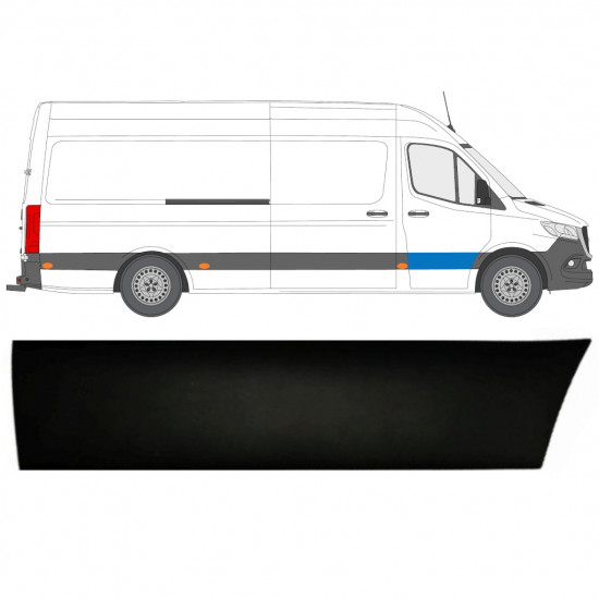 Främre dörrlister för Mercedes Sprinter 2018- / Höger 12926