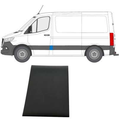 Prydnads Skyddslist för stolpe för Mercedes Sprinter 2018- / Vänster 14886