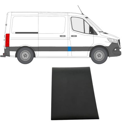Prydnads Skyddslist för stolpe för Mercedes Sprinter 2018- / Höger 14885
