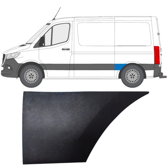 Prydnadslist stänkskärm list för Mercedes Sprinter 2018- / Vänster 14888 Prydnadslist stänkskärm list för Mercedes Sprinter 2018- / Vänster 14888