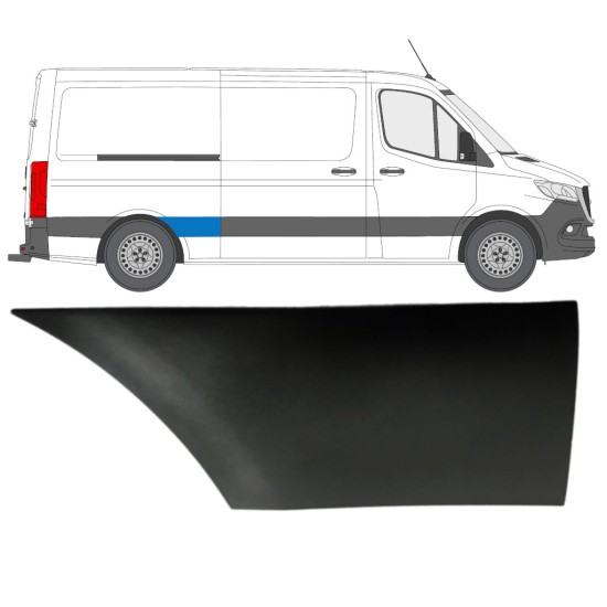Prydnadslist stänkskärm list för Mercedes Sprinter 2018- / Höger 16648