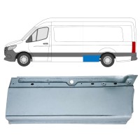 Nedre del av bak skärm reparationspanel för Mercedes Sprinter 2018- / Vänster 16064