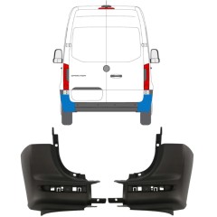 Stötfångarhörn bak för Mercedes Sprinter 2018- / Vänster+Höger / Set 14945