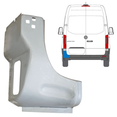 Bak hörn reparationspanel för Mercedes Sprinter 2018- / Vänster 14652