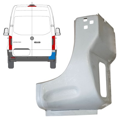 Bak hörn reparationspanel för Mercedes Sprinter 2018- / Höger 14651