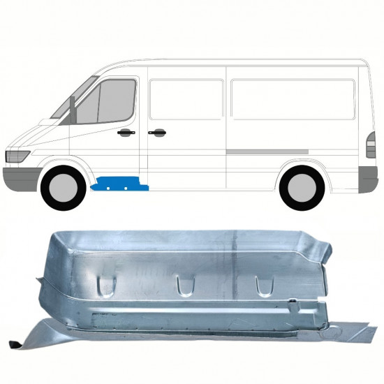 Fram steg reparationspanel med tröskel för Mercedes Sprinter 1995-2006 / Vänster 8557