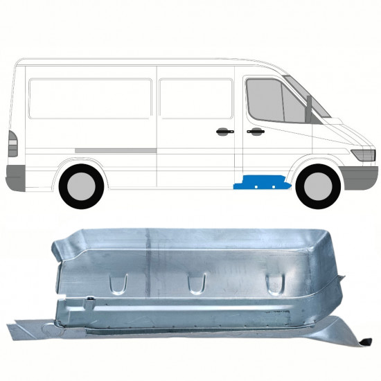 Fram steg reparationspanel med tröskel för Mercedes Sprinter 1995-2006 / Höger 8556