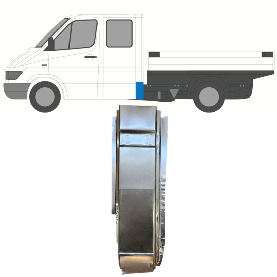 Bak hörn reparationspanel för Mercedes Sprinter 1995-2006 / Vänster 16399