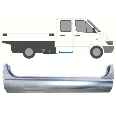 Reparationspanel för bak dörrtröskel för Mercedes Sprinter 1995-2006 / Vänster = Höger (symmetrisk) 16385