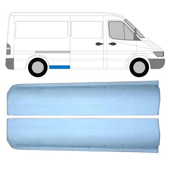 Fram del av bak skärm för Mercedes Sprinter 1995-2006 / Vänster+Höger / Set 9861